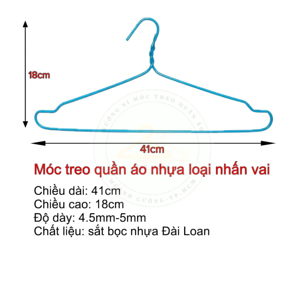 Thông số móc áo nhấn vai